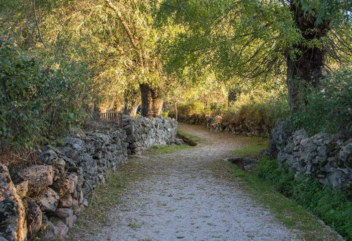 Vista de las estrechas callejas de Navalafuente