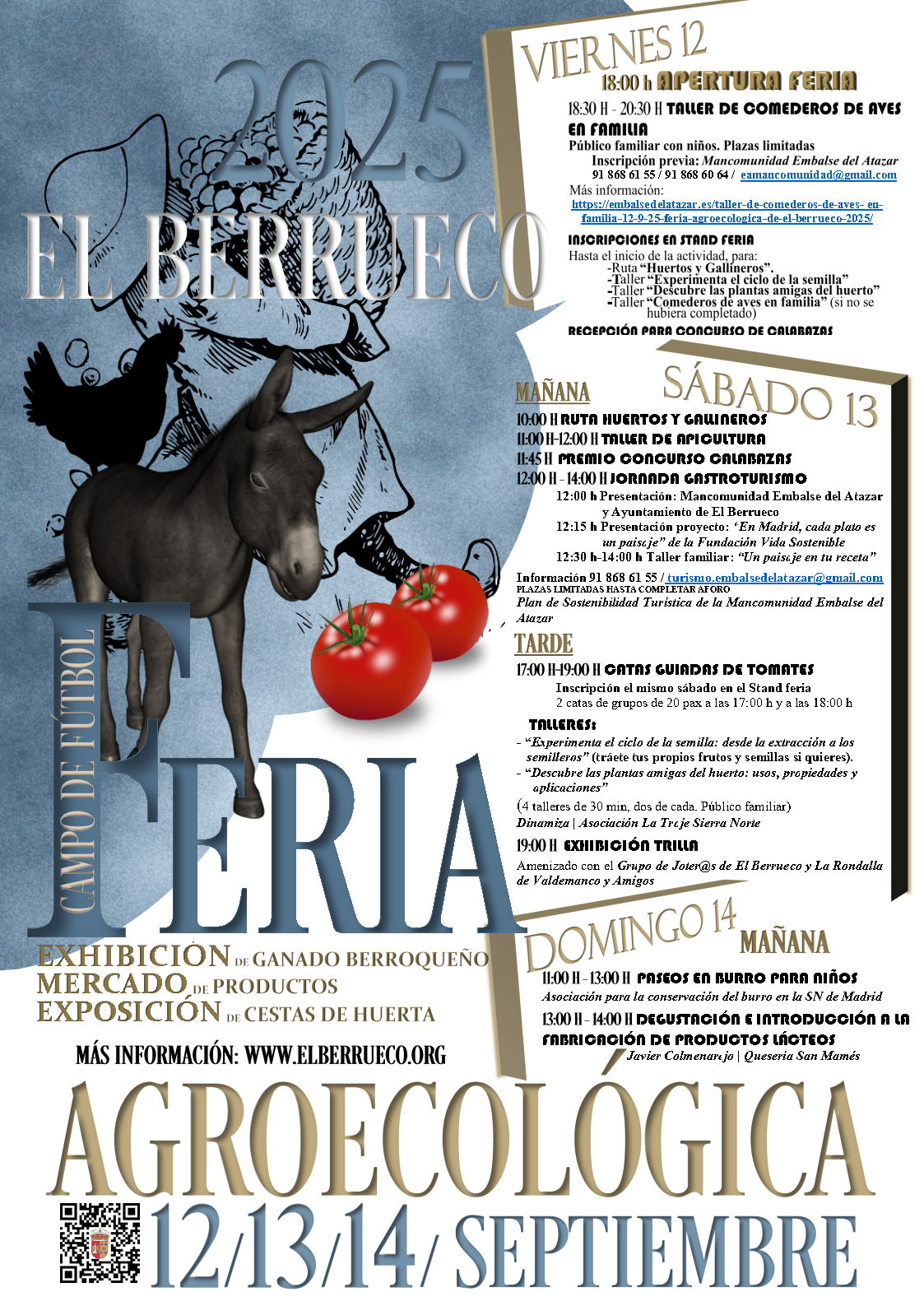 Feria Agroecológica El Berrueco 2025 7 CARTEL FERIA 2025 CON PROGRAMA