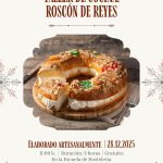 thumbnail Cartel Roscon de Reyes Tradicional Granate y Verde