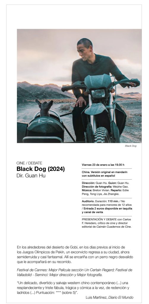 CINE / DEBATE Black Dog (2024) Dir. Guan Hu- CCHSN 3 d9274252 6c88 4052 a178 67ee6f78b241