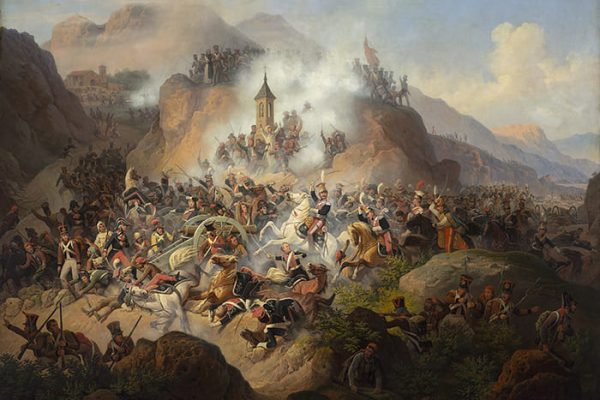 representación de la batalla de Somosierra