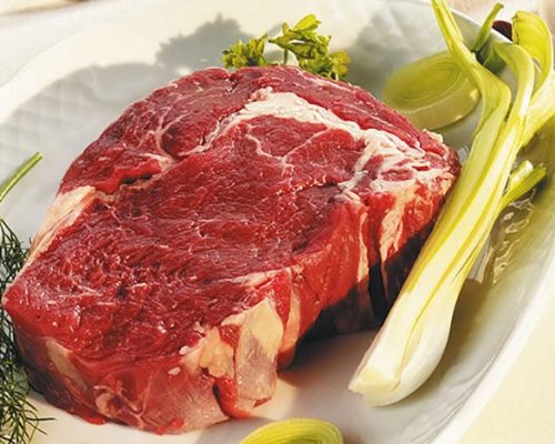 Trozo de carne de La Posada de los Vientos