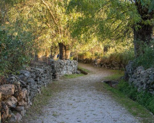 Vista de las estrechas callejas de Navalafuente