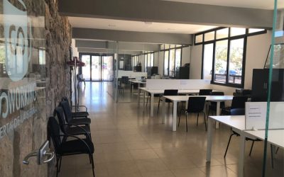 Entrada a una oficina