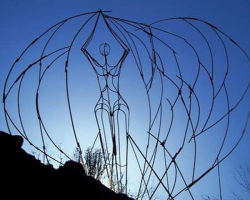 Foto de una escultura del valle de los sueños