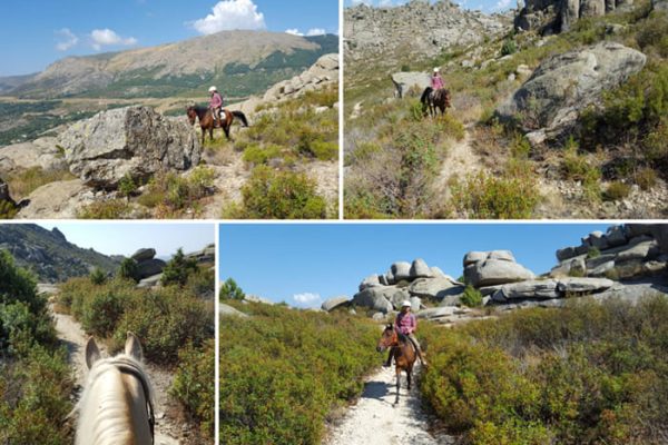 ruta a caballo por la sierra de la Cabrera con el centro ecuestre albero