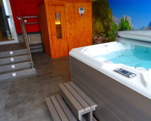 sesión de spa en Ciclolodge