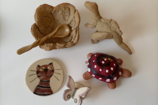 taller de cerámica en familia